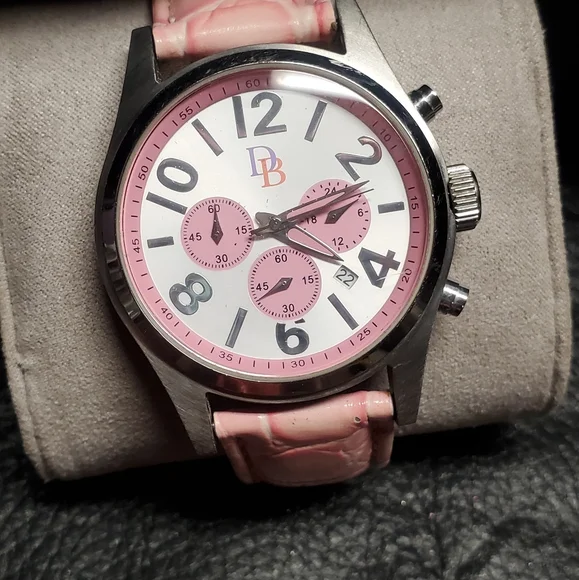 Dooney & Bourke Pink Leather Strap Watch Dooney & Bourke Pink Watch Women main image 3